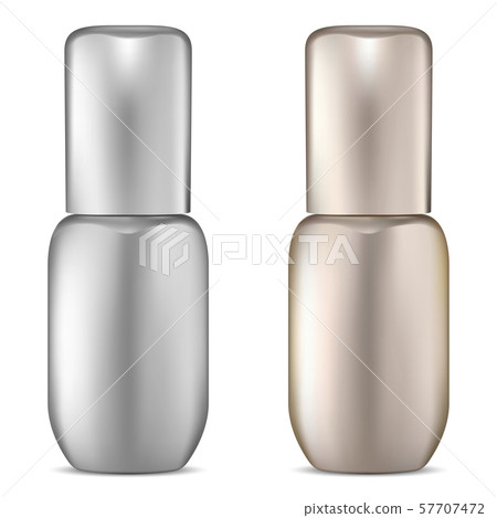Premium Serum Bottle Set Gold and Silver. Vector. Premium Serum Bottle Set Gold and Silver. Vector. 57707472