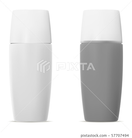 Sun Protection Cosmetic Bottle. 3d Realistic Set. Sun Protection Cosmetic Bottle. 3d Realistic Set. 57707494
