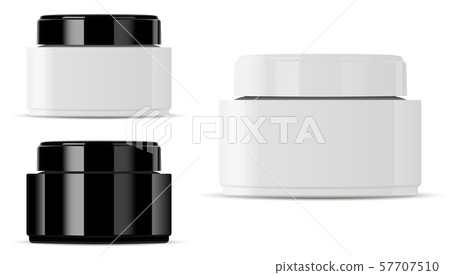 Download Glass Cosmetic Jar Mockup Round Vector Container Stock Illustration 57707510 Pixta 3D SVG Files Ideas | SVG, Paper Crafts, SVG File