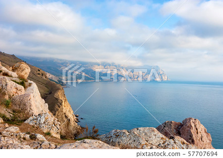 Aya cape view in the south of Crimea Aya cape view in the south of Crimea 57707694