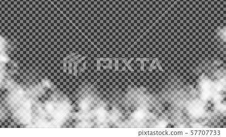 Fog Smoke Transparent Effect isolated. Steam Mist Fog Smoke Transparent Effect isolated. Steam Mist 57707733