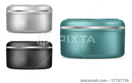 Plastic Cream Jar Vector Package. Container Mockup Plastic Cream Jar Vector Package. Container Mockup 57707736
