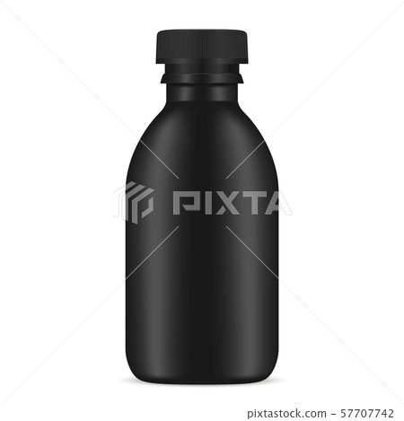 Black Bottle Cosmetic Product. Container Mockup Black Bottle Cosmetic Product. Container Mockup 57707742