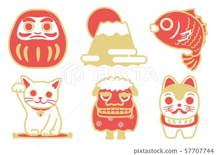 幸運套裝(Daruma,Mt。Fuji,Sakai,招財貓,舞獅,迷宮狗) 幸運套裝(Daruma,Mt。Fuji,Sakai,招財貓,舞獅,迷宮狗) 57707744