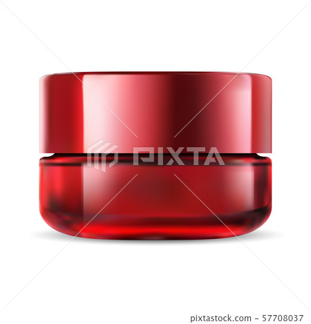 Cosmetic Jar. Glass Cream Bottle. Face Makeup Pack 57708037