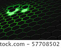 Abstract 3d rendering of futuristic surface with 57708502