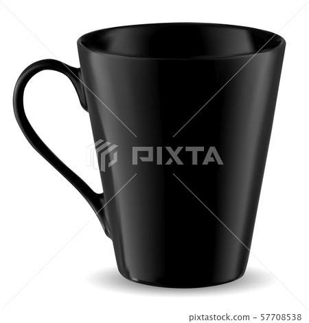Cup Mockup. Black Mug Template Isolated. Coffee Cup Mockup. Black Mug Template Isolated. Coffee 57708538