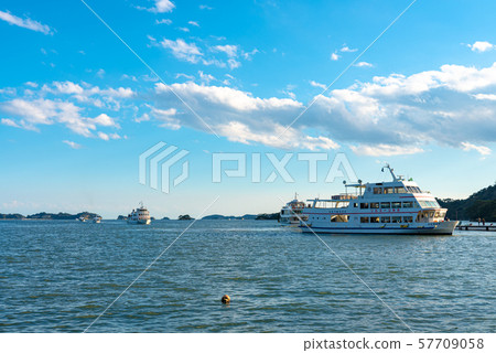 日本的三個觀點松島遊覽船巡航觀光 57709058