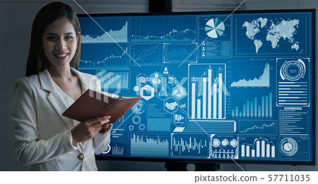Data Analysis for Business and Finance Concept. Data Analysis for Business and Finance Concept. 57711035