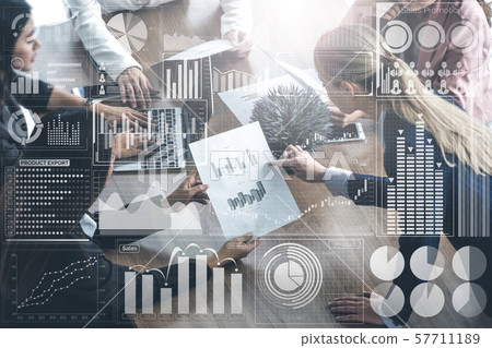 Big Data Technology for Business Finance Concept. 57711189