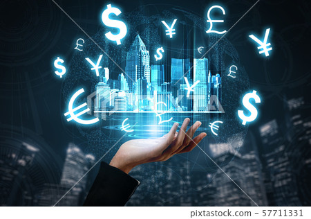 Finance and Money Transaction Technology Concept Finance and Money Transaction Technology Concept 57711331
