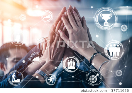 Achievement and Business Goal Success Concept. 57711656