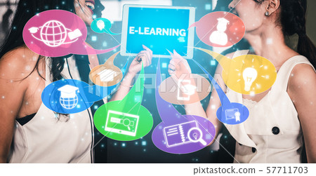 E-learning for Student and University Concept E-learning for Student and University Concept 57711703
