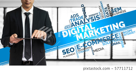 Marketing of Digital Technology Business Concept 57711712