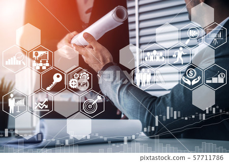 KPI Key Performance Indicator for Business Concept. 57711786