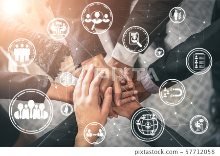 Human Resources and People Networking Concept. 57712058