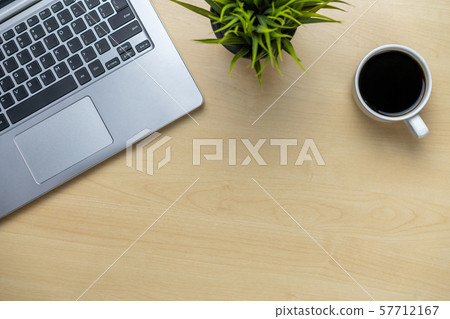 Office desk workspace and table background. 57712167