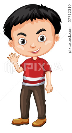 Cute happy smiling child isolated on white 57712310