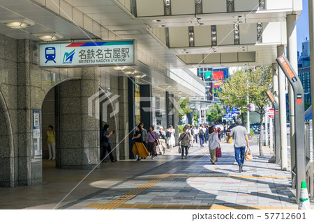 Nagoya City Naka-ku Cityscape Meitetsu Nagoya Station Meitetsu Department Store Main Store Nagoya City Naka-ku Cityscape Meitetsu Nagoya Station Meitetsu Department Store Main Store 57712601