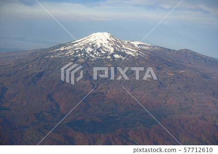 從飛機俯瞰Mt.Chokai 57712610