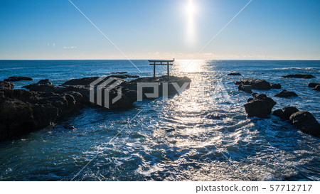 Takeshi Ibaraki Prefecture Oarai Coast Seaside Torii 57712717