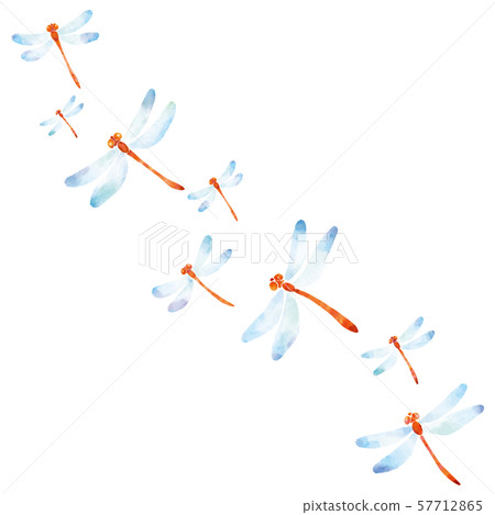 Red dragonfly pattern Red dragonfly pattern 57712865