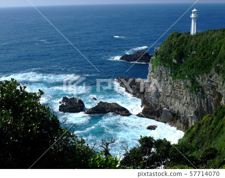 四國最南端的Ashizuri Cape角 四國最南端的Ashizuri Cape角 57714070