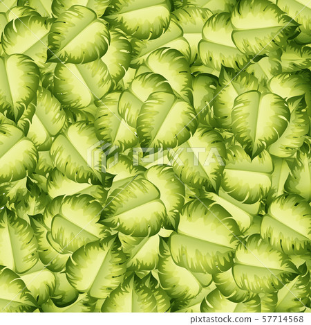 Seamless background design with green leaves - Stock Illustration ...
