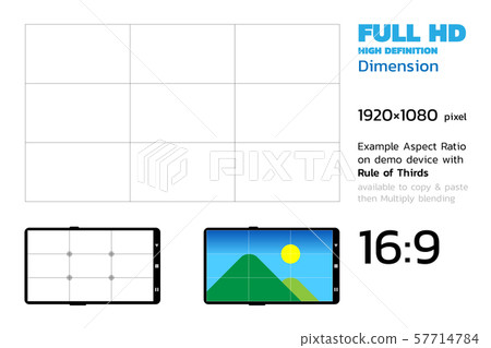 HD resolution with Rule of Thirds and demo devices HD resolution with Rule of Thirds and demo devices 57714784