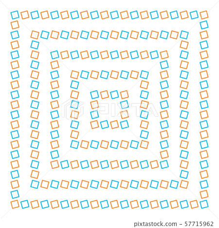 Optical illusion, colorful blocks, different shapes 57715962