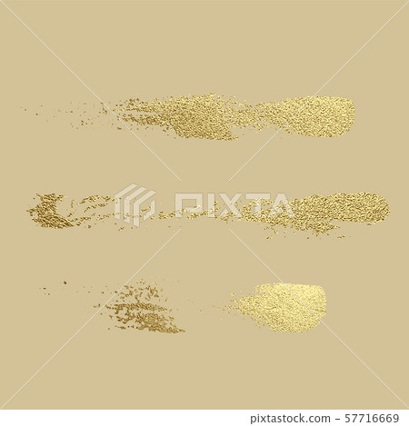 Vector gold paint stroke. Abstract gold glittering 57716669