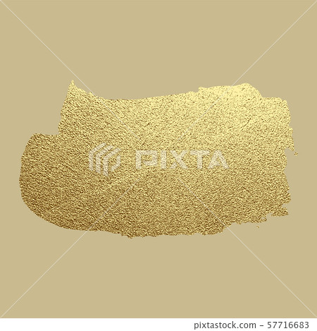 Vector gold paint stroke. Abstract gold glittering 57716683