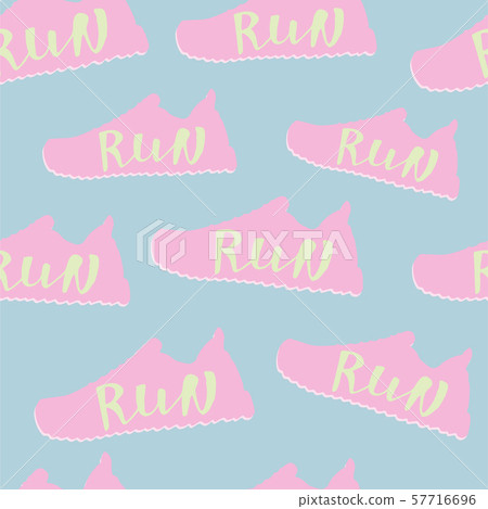 Run motivation background. Seamless sport pattern. Run motivation background. Seamless sport pattern. 57716696