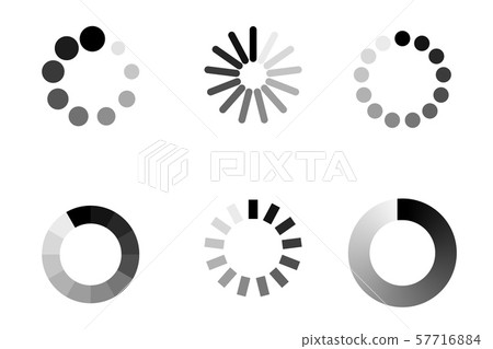 Progress bar loading icon. Load download process Progress bar loading icon. Load download process 57716884