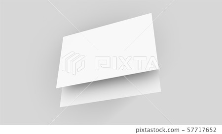 3d rendering business card mockup. Computer generated two rectangular plates in a white background 57717652