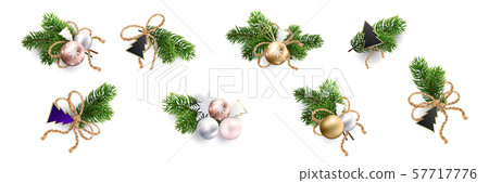 Christmas decoration. Xmas Bouquets and wreaths Christmas decoration. Xmas Bouquets and wreaths 57717776
