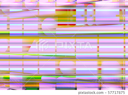 Abstract background with 3d figures and glitch effect 57717875