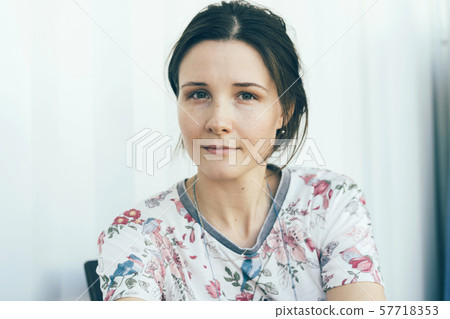 portrait of a brunette portrait of a brunette 57718353