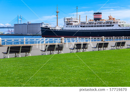 Yokohama Yamashita Park和Hikawamaru Yokohama Yamashita Park和Hikawamaru 57719870