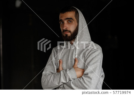 Stylish handsome young man with a beard Stylish handsome young man with a beard 57719974