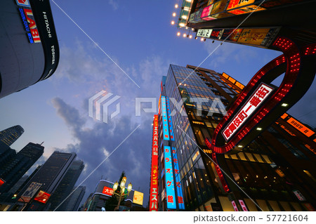 Tokyo cityscape in Japan, Shinjuku and Kabukicho 57721604