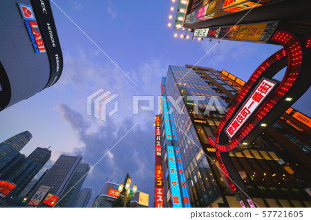 Tokyo cityscape in Japan, Shinjuku and Kabukicho 57721605
