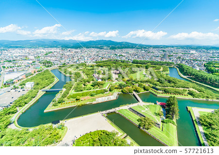 北海道夏天函館特別歷史遺址五棱郭遺跡 57721613