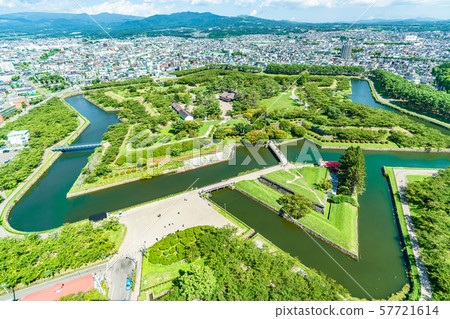 北海道夏天函館特別歷史遺址五棱郭遺跡 北海道夏天函館特別歷史遺址五棱郭遺跡 57721614