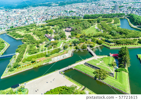 北海道夏天函館特別歷史遺址五棱郭遺跡 57721615