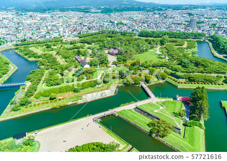 北海道夏天函館特別歷史遺址五棱郭遺跡 北海道夏天函館特別歷史遺址五棱郭遺跡 57721616