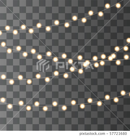 Christmas lights isolated. 57721680