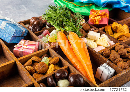Dutch holiday Sinterklaas background 57721782