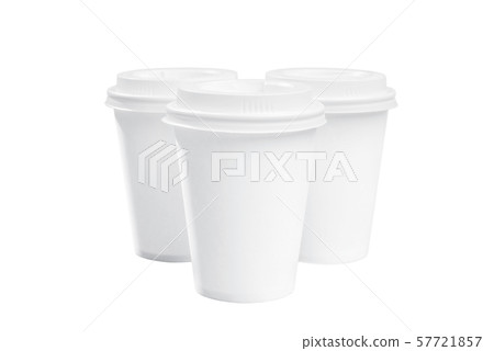 Set of a white styrofoam cups Set of a white styrofoam cups 57721857