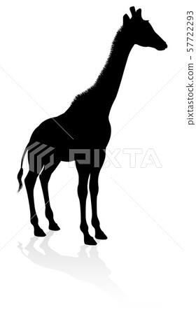 Giraffe Animal Silhouette Giraffe Animal Silhouette 57722293